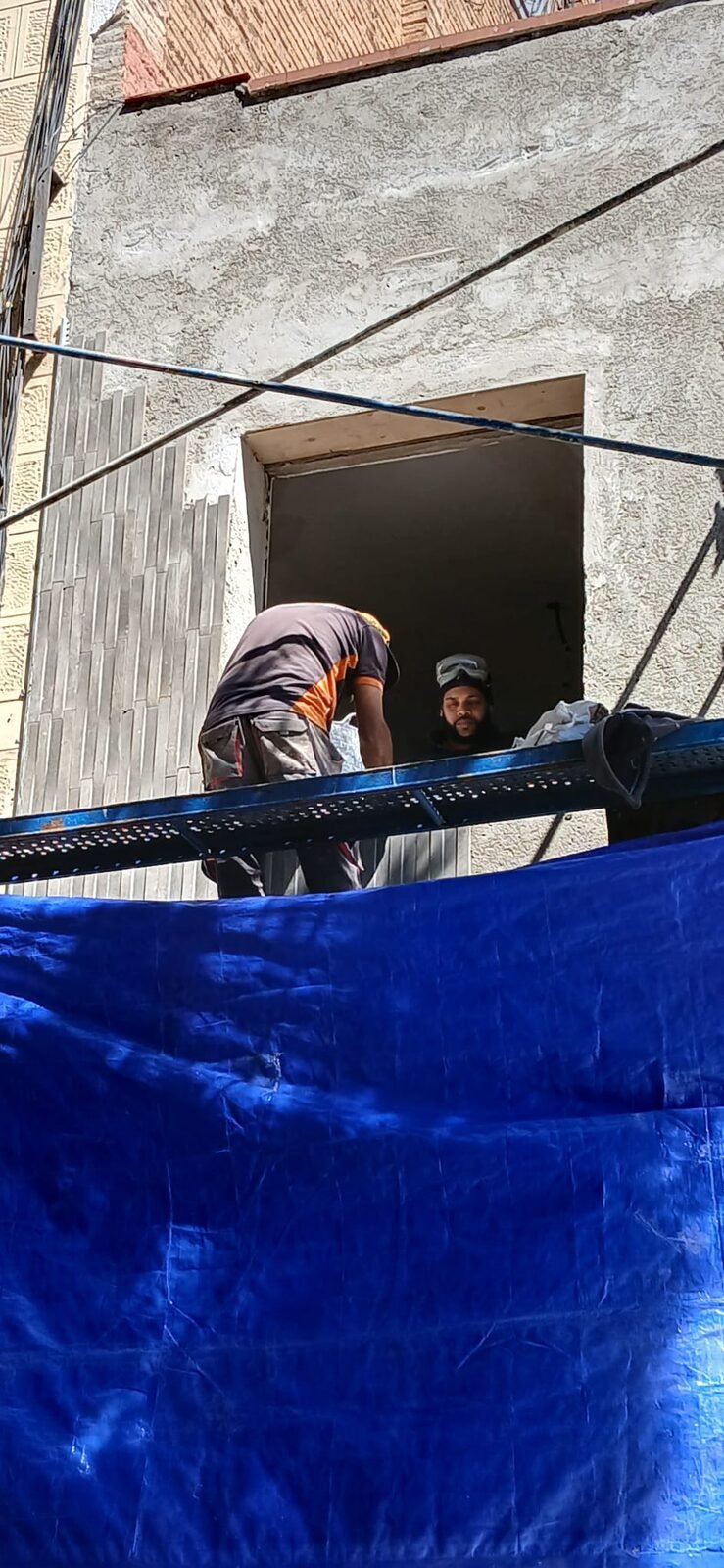 Colocación del revestimiento de fachada